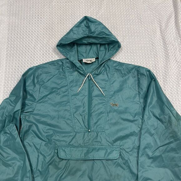Vtg JC Penny The Fox Pullover Anorak Windbreaker/ Rain Jacket Packable Men M - Picture 2 of 9